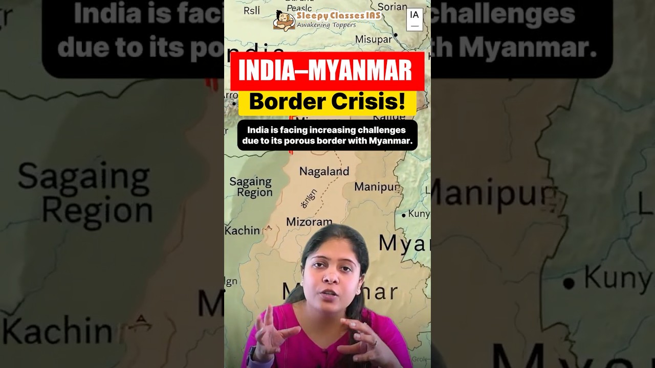 India Myanmar Border Crisis Explained | Internal Security & IR UPSC | Free Movement Regime Issue