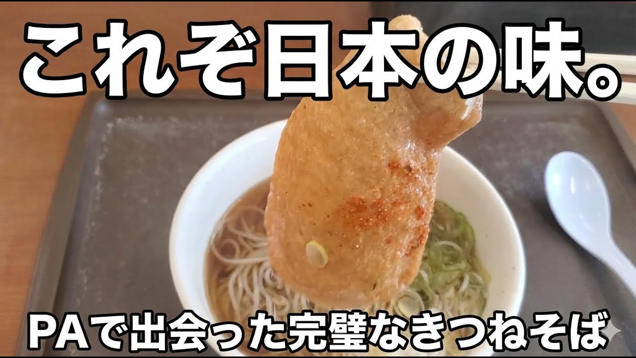 【進化が止まらない！】高速PAの立ち食いそばがウマすぎる！？中井PA下り「中井食堂」のきつねそばが衝撃のクオリティだった！
