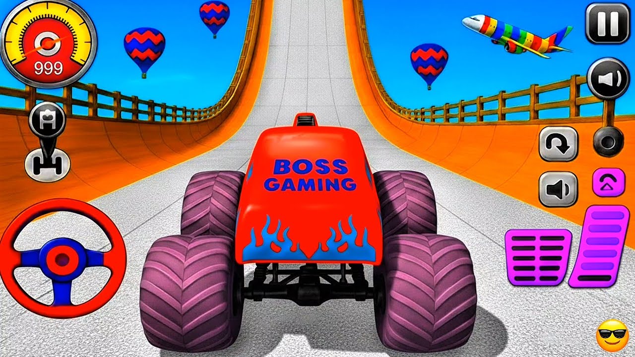 Impossible Mega Ramp Challenge 🚛🔥 | Monster Truck Stunt Racing Extreme Jumps 😱 | BossMegaRamp
