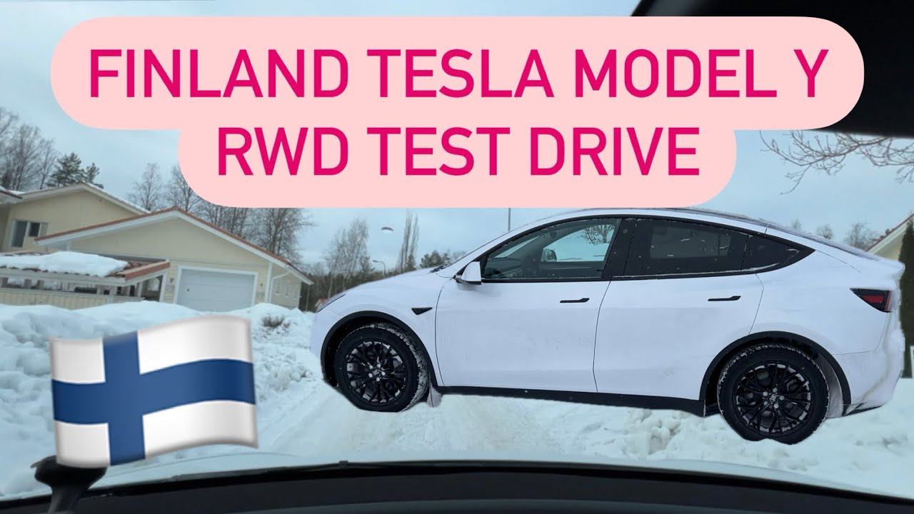 FINLAND 🇫🇮 TESLA MODEL Y RWD TEST DRIVE at -3 degrees.