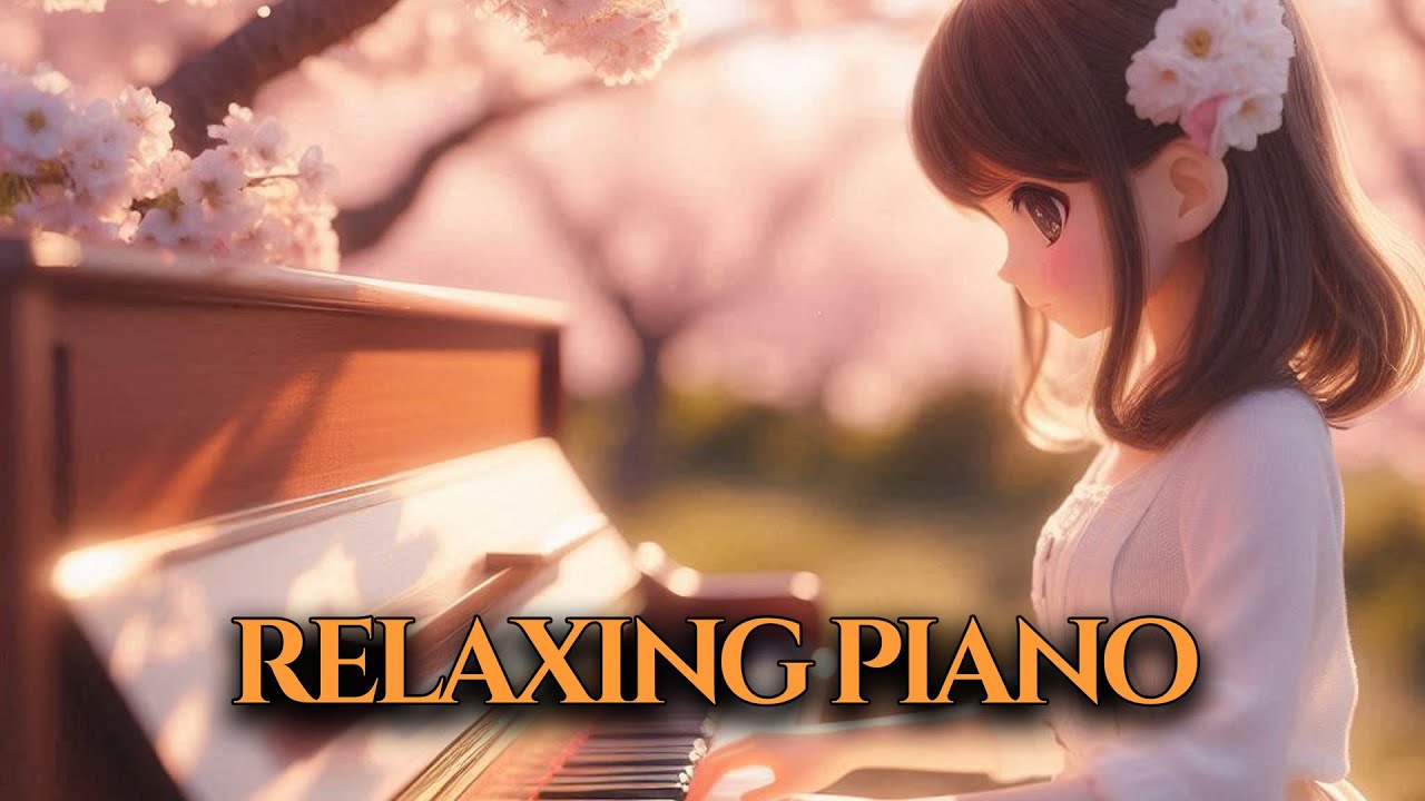 Peaceful Piano Melodies: A Japanese Woman's Serene Performance in Nature's Embrace