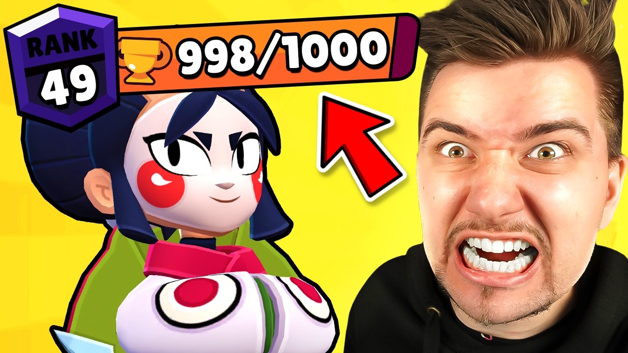 HARD PUSH KAZE NA 1000 TROPHY! | Brawl Stars