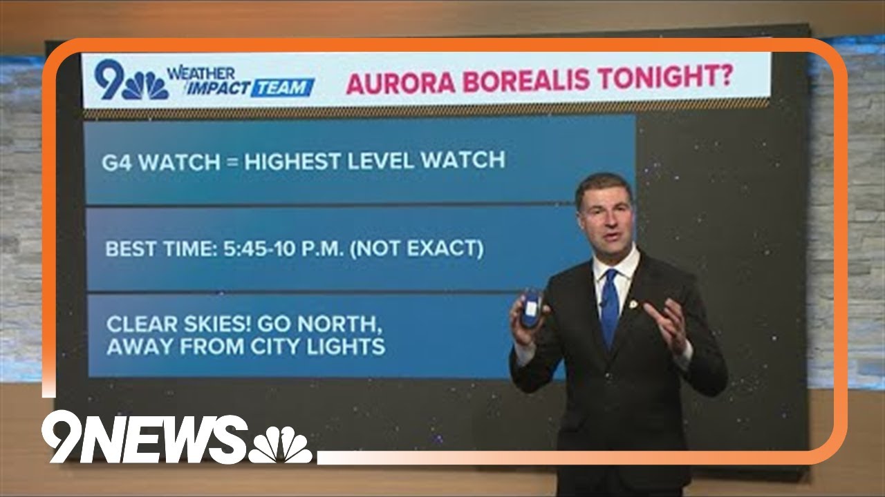Northern lights could be on display in Colorado on Monday