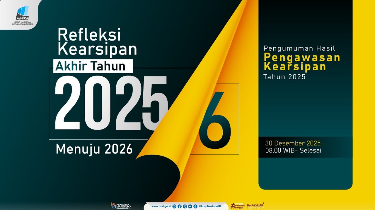 Refleksi Kearsipan Akhir Tahun 2025 Menuju 2026 dan Pengumuman Hasil Pengawasan Kearsipan Tahun 2025