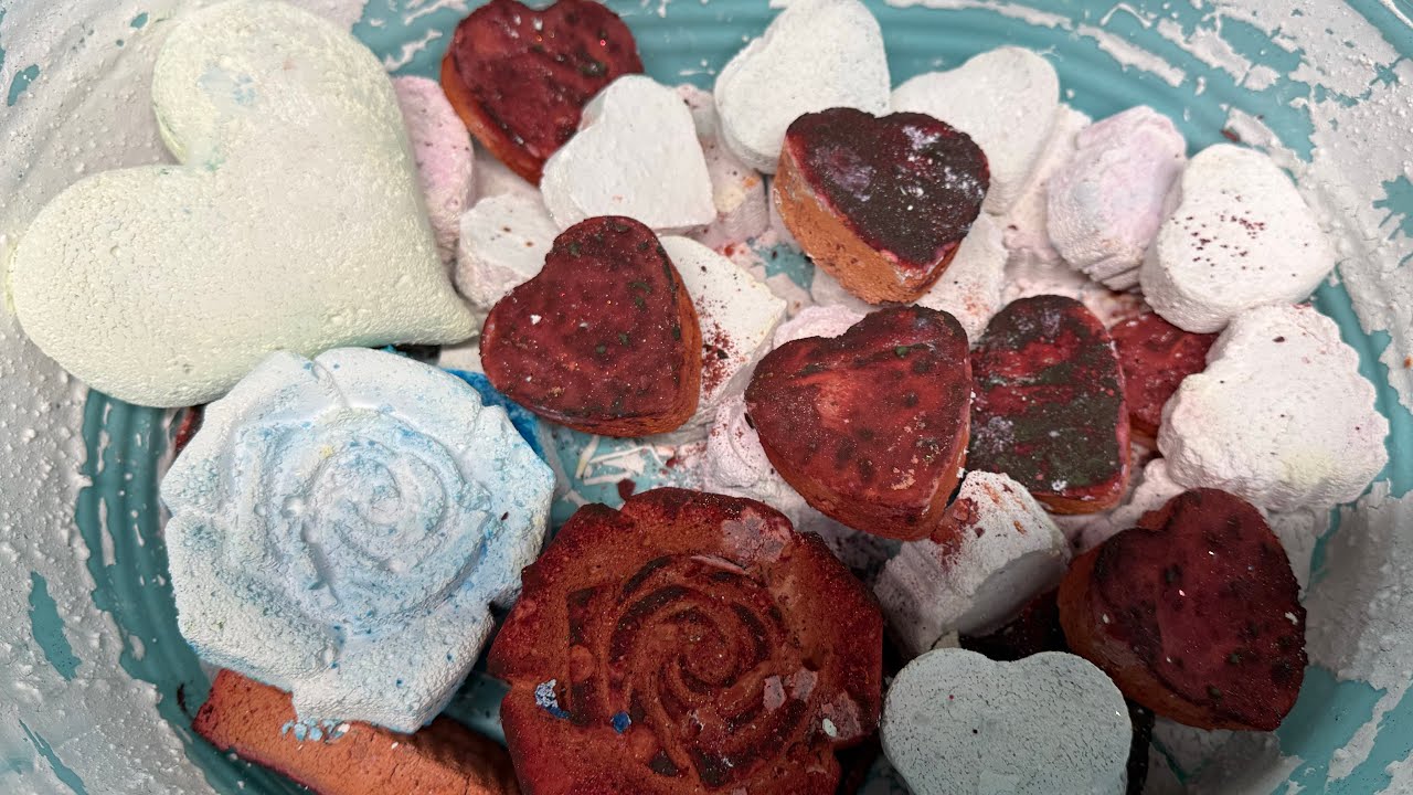 Deep Red & White Gymchalk Reforms • Satisfying Powder Crush • Crunchy Gymchalk • ASMR