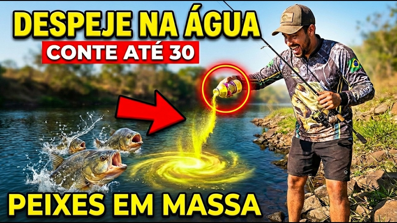 Despeje Na Água e Conte Até 30: Os Peixes Virão Em Massa — Banido Porque Ninguém Mais Tinha Chance!