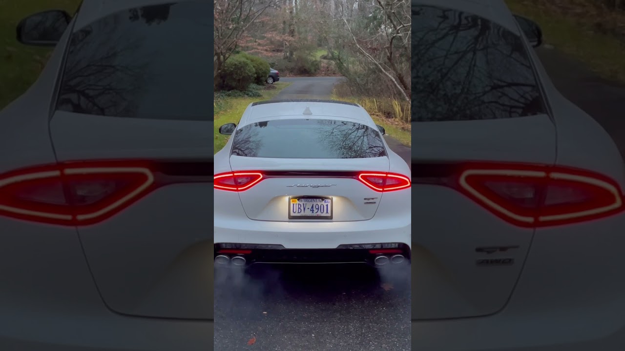 2018 Kia Stinger with Borla catback exhaust! Cold start & revs 🫣 #kia #stinger #borla