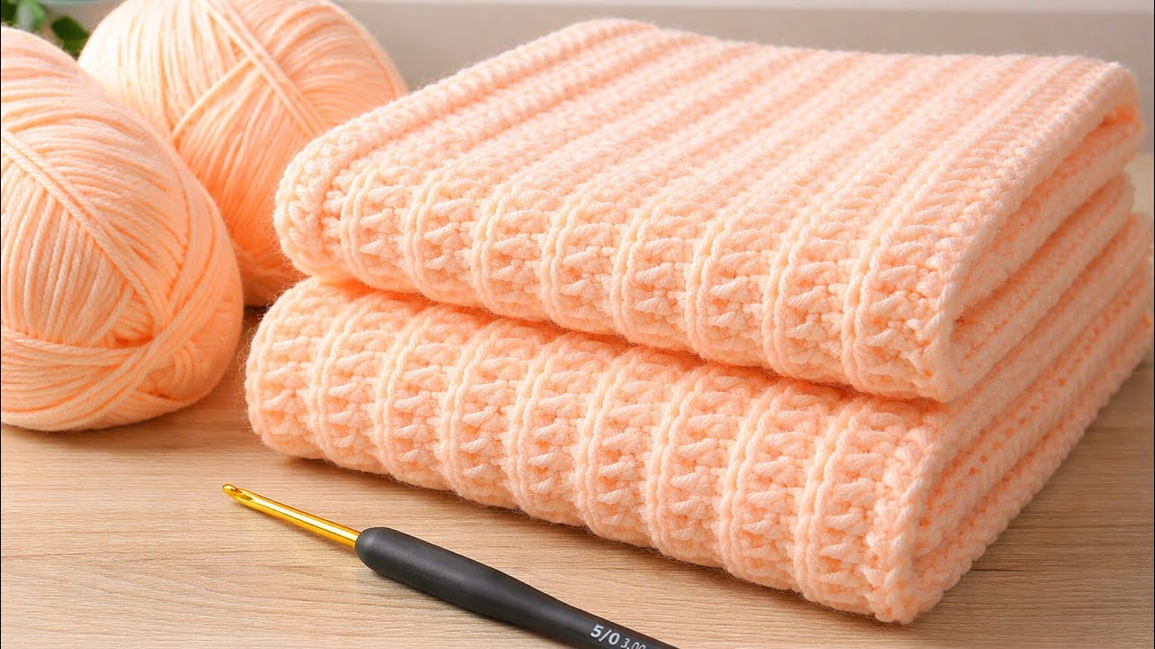 WOW! Only 2 Row Repeat 😲 This Easy Crochet Stitch Very Beautiful Looks INCREDIBLE! 