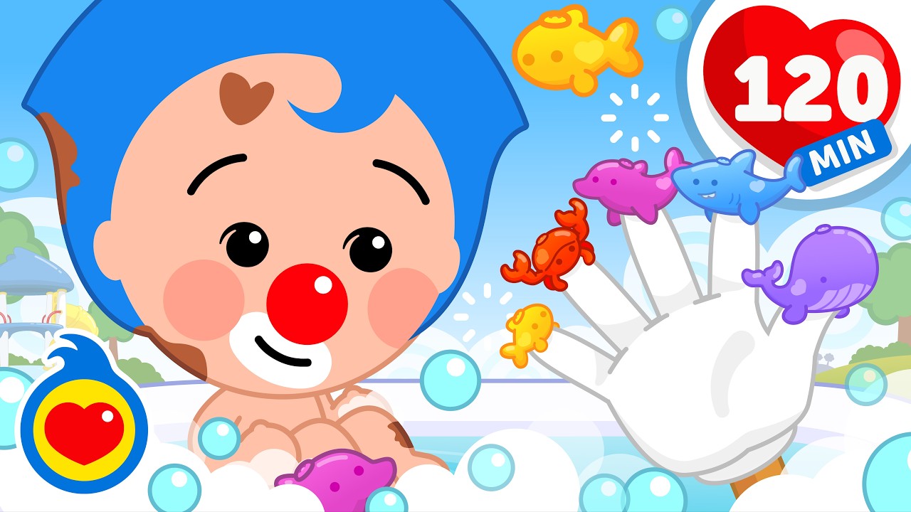 A Bañarme 🛁 Rutina Del Día ⭐ Canciones Infantiles Para Jugar, Comer y Dormir (120 Min) | Plim Plim