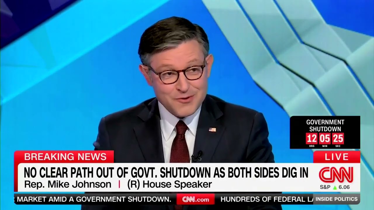 Спикер Джонсон присоединяется к программе &laquo;Inside Politics&raquo; на CNN с Даной Башем