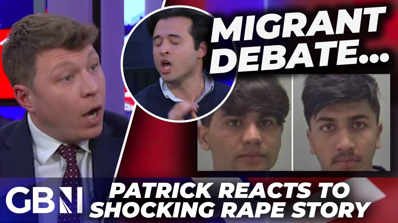 HEATED: Patrick Christys in furious debate with Labour councillor over migrant rape of teenage girl