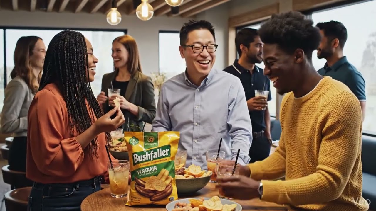 Work Party Enjoying Bushfaller Chips
