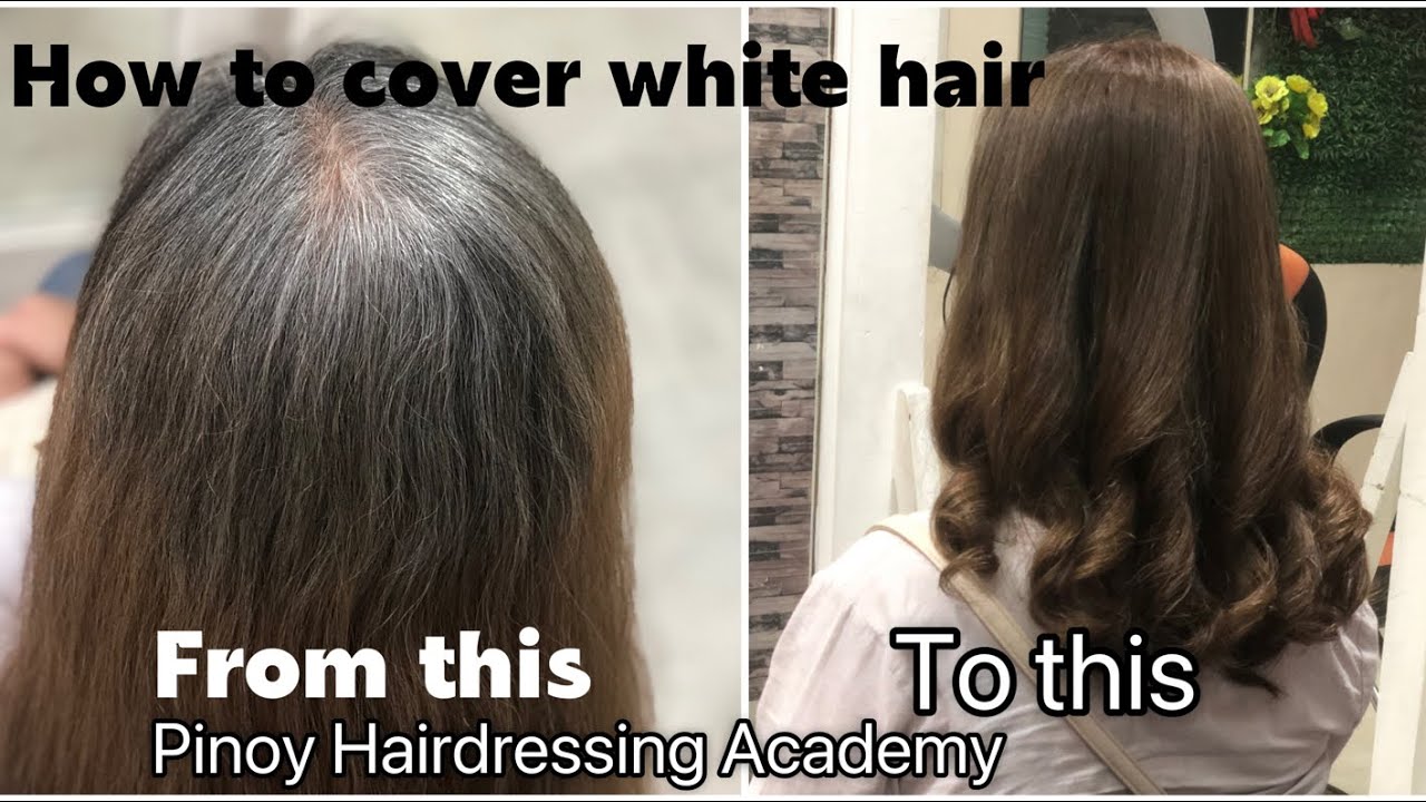 How to cover white hair //  Pinoy Hairdressing Academy // Jun Pinili