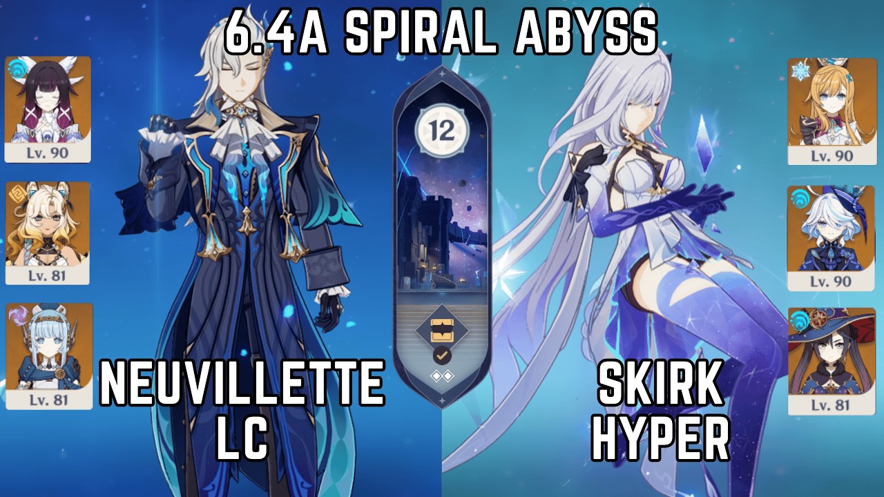 6.4 Phase 1 Spiral Abyss Neuvillette & Skirk Genshin Impact
