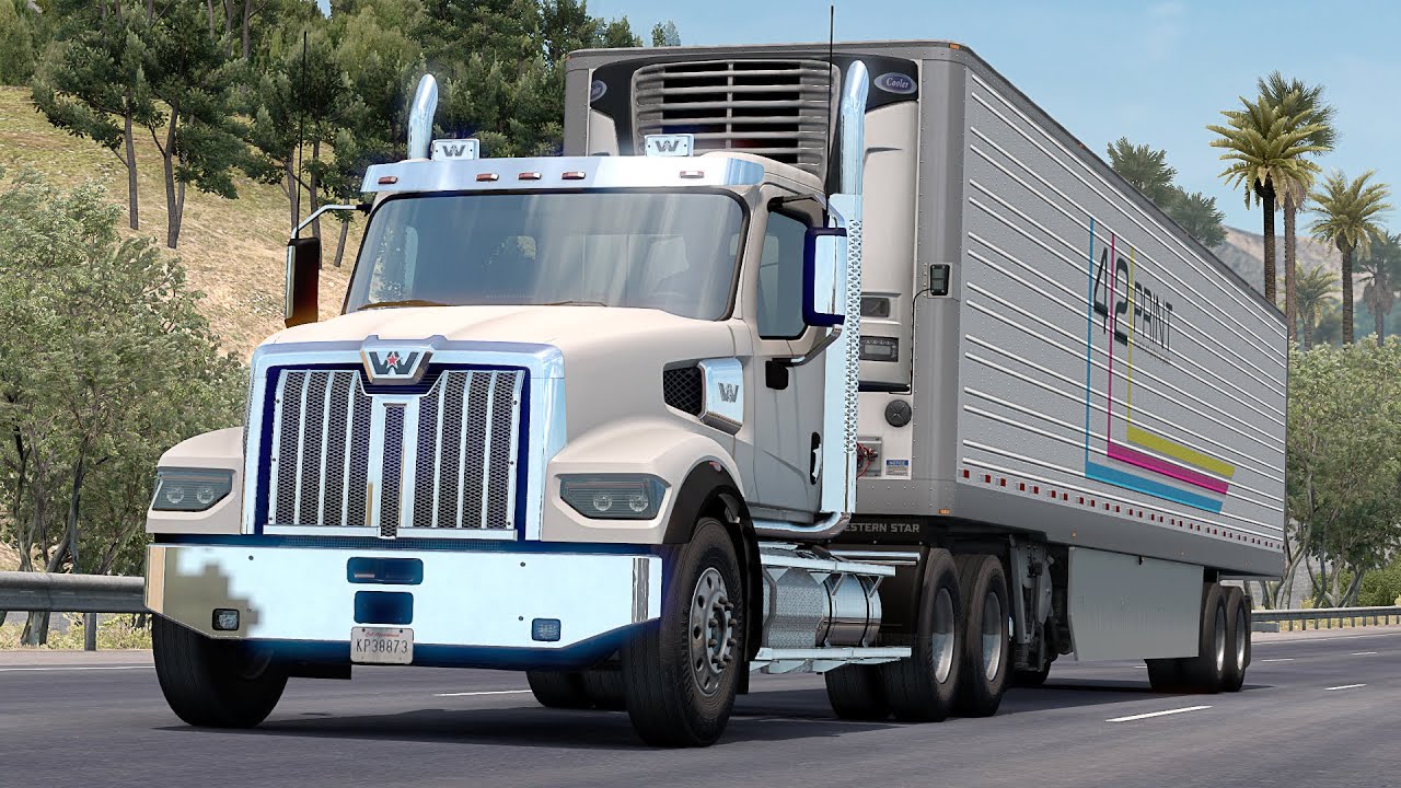 American Truck Simulator - Western Star 49X - Los Angeles To Santa Maria Part 2
