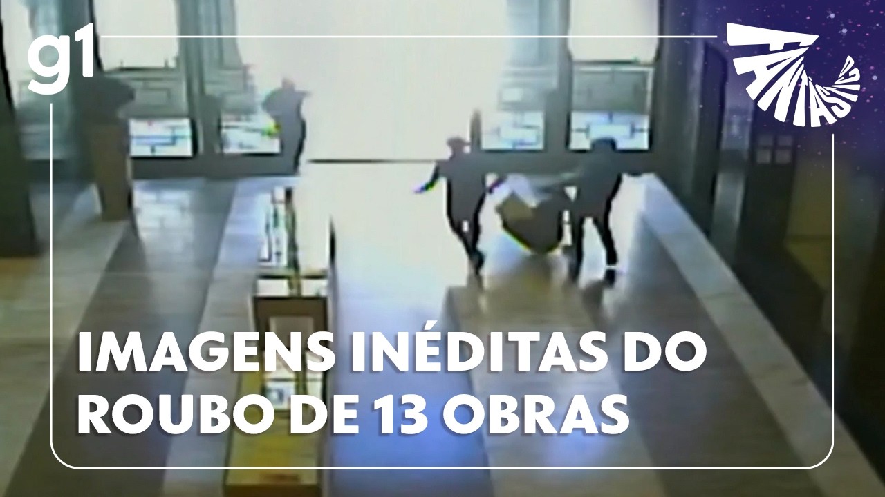 Imagens inéditas mostram passo a passo do roubo de 13 obras na Biblioteca Mário de Andrade