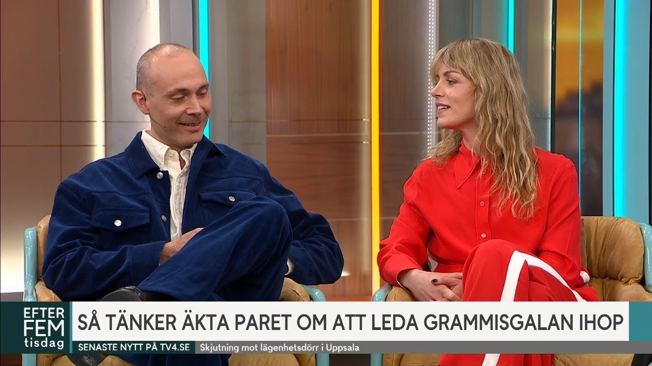 Paret leder årets Grammisgala: ”Det kommer bli väldigt roligt” | Efter fem | TV4 & TV4 Play