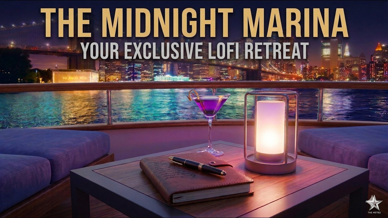 Midnight Marina 🌊 Lofi Radio | Chillout & Deep Work Beats ✨🥂 #lofi   #chill