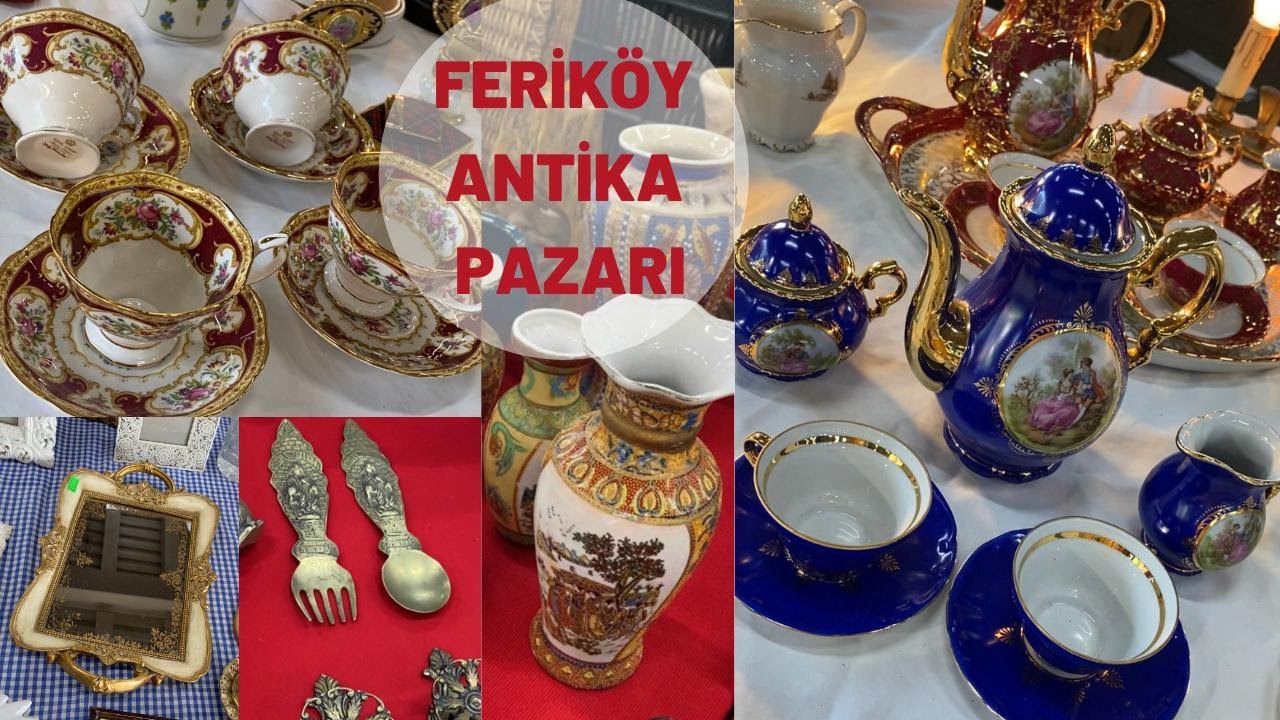 FERİKÖY ANTİKA PAZARI  |  VİNTAGE EFSANE FİNCANLAR 60 ₺  |  DEKORASYONLUK PARÇALAR UYGUN  | VLOG12