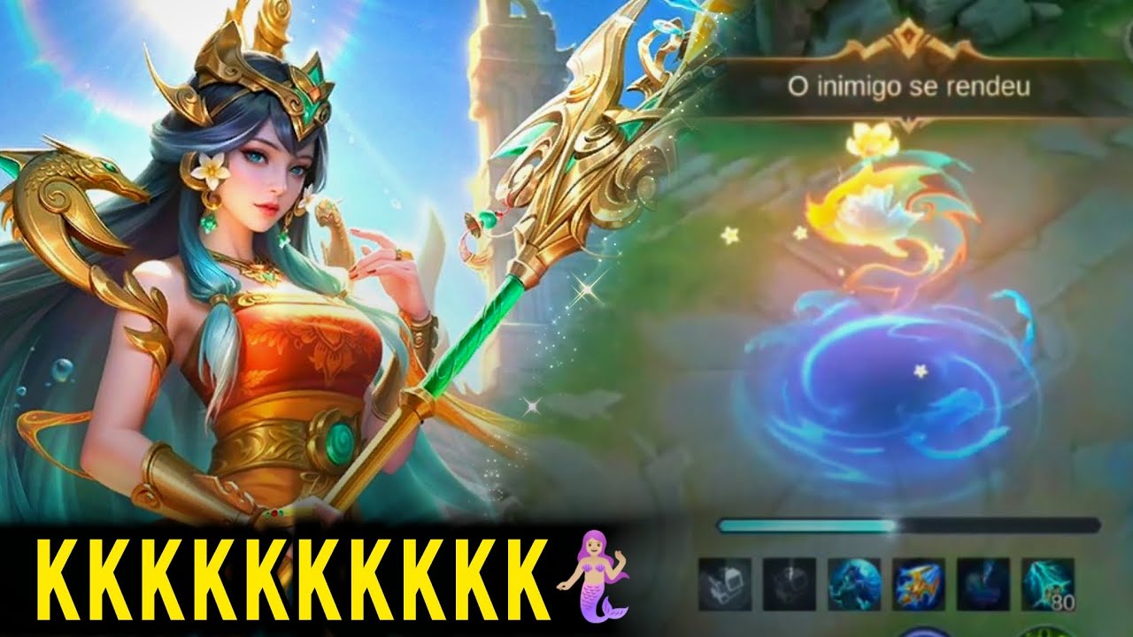 FIZ UMA KADITA NA OURO E ACABEI COM  21 KILLS 🤭 | MLBB + Fall guys