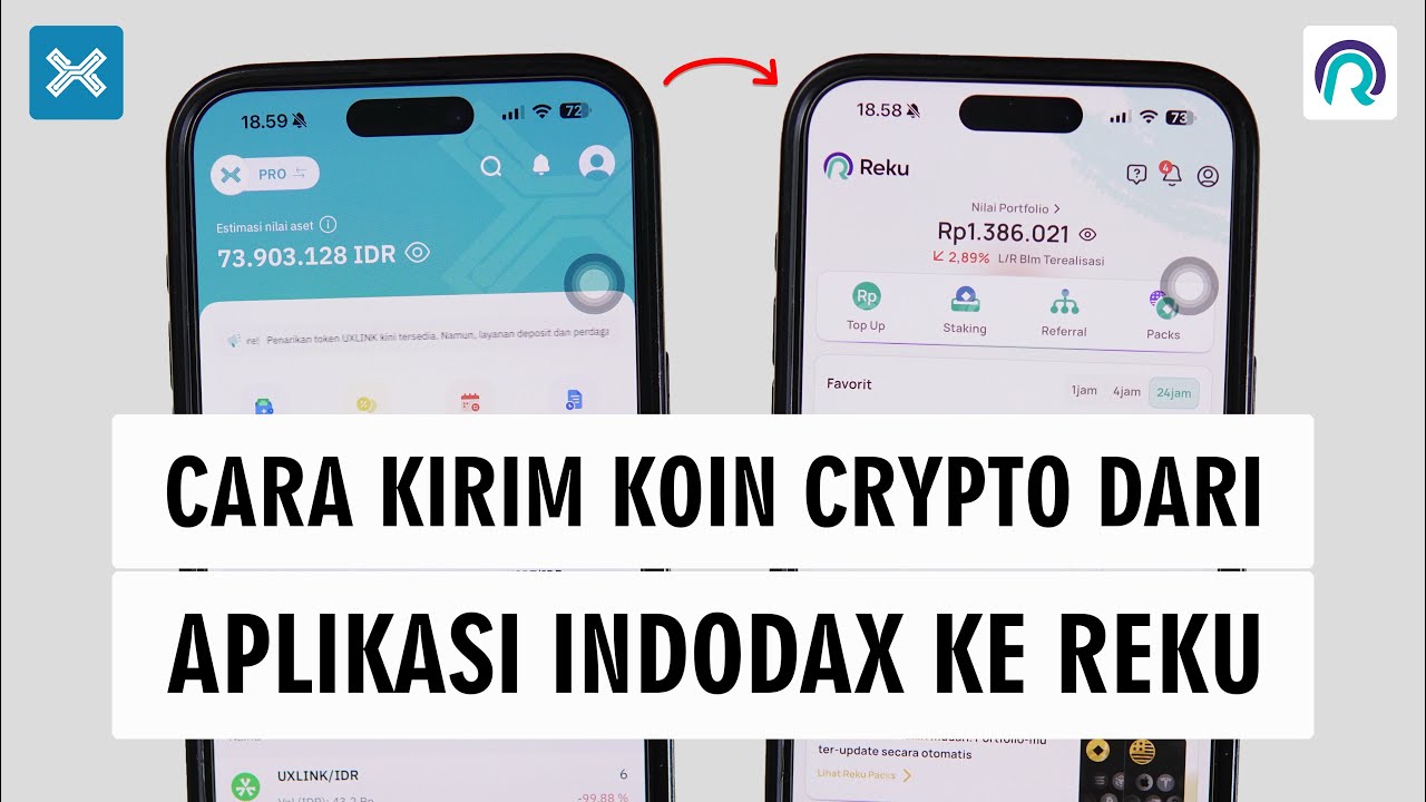How to Transfer Crypto Assets from the Indodax App to Reku