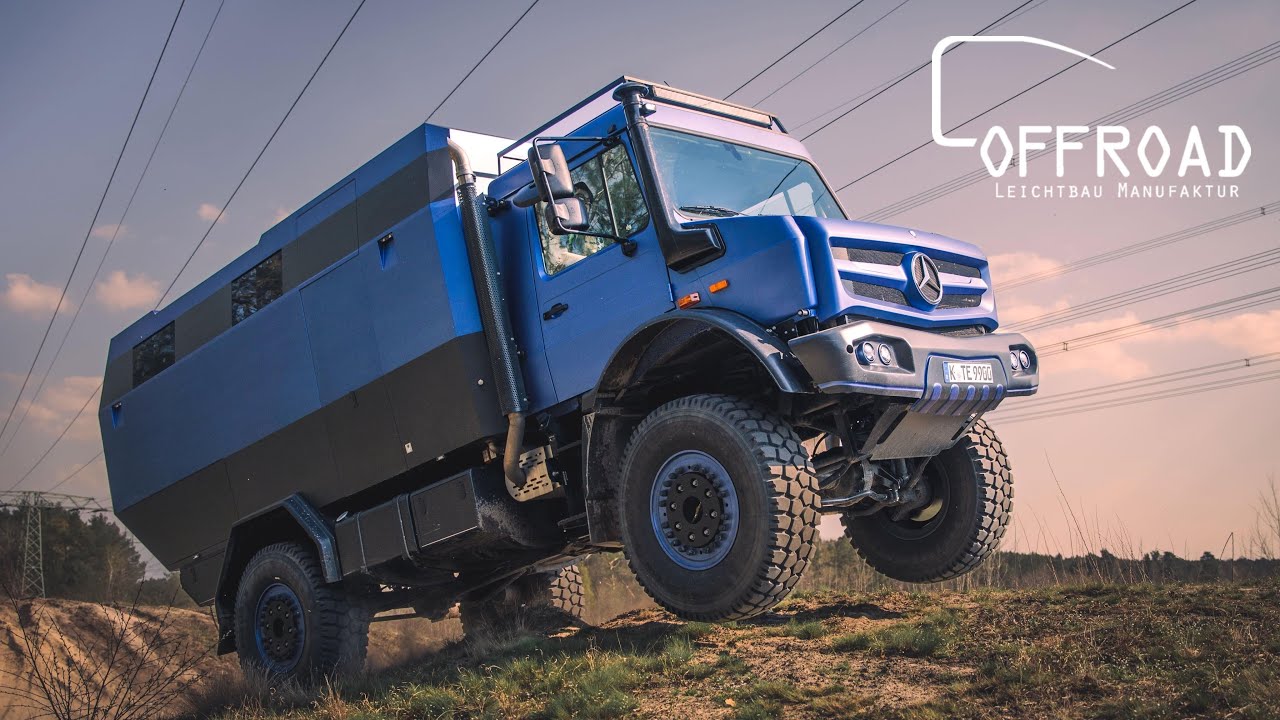 Härtetest Unimog mit voll ausgestatteter Leichtbau-Kabine!