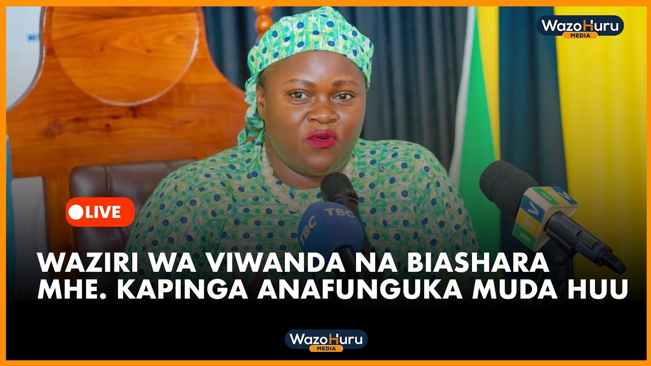#live  WAZIRI WA VIWANDA NA BIASHARA MHE. KAPINGA ANAFUNGUKA MUDA HUU