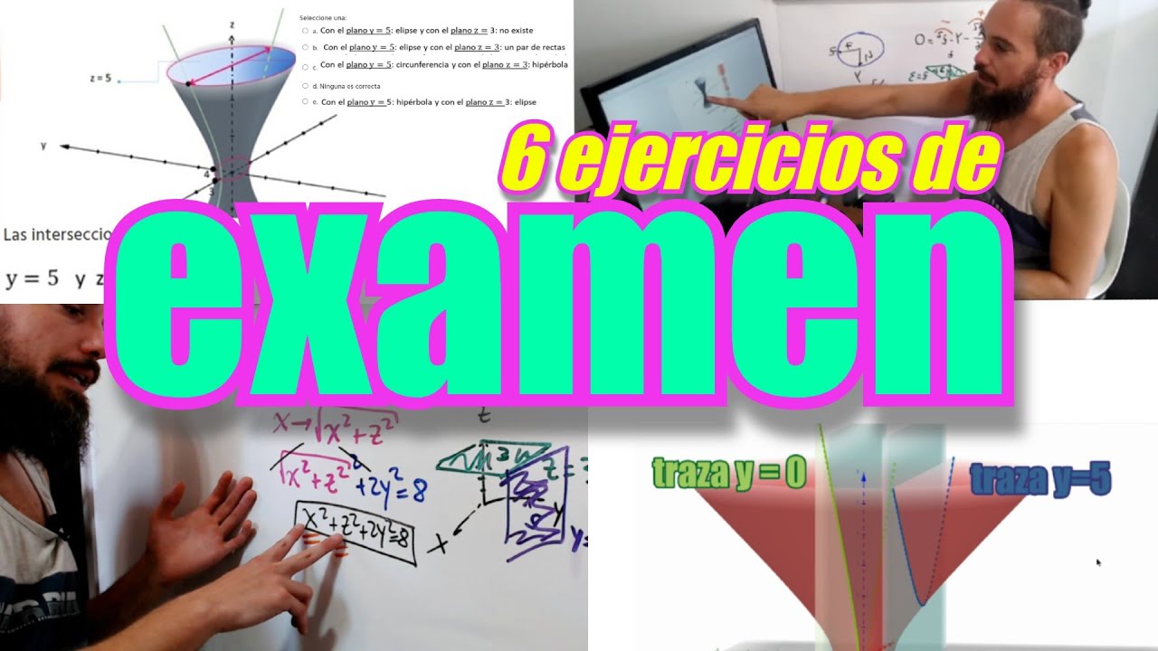 Superficies cuádricas: 6 ejercicios de examen que TENÉS que conocer