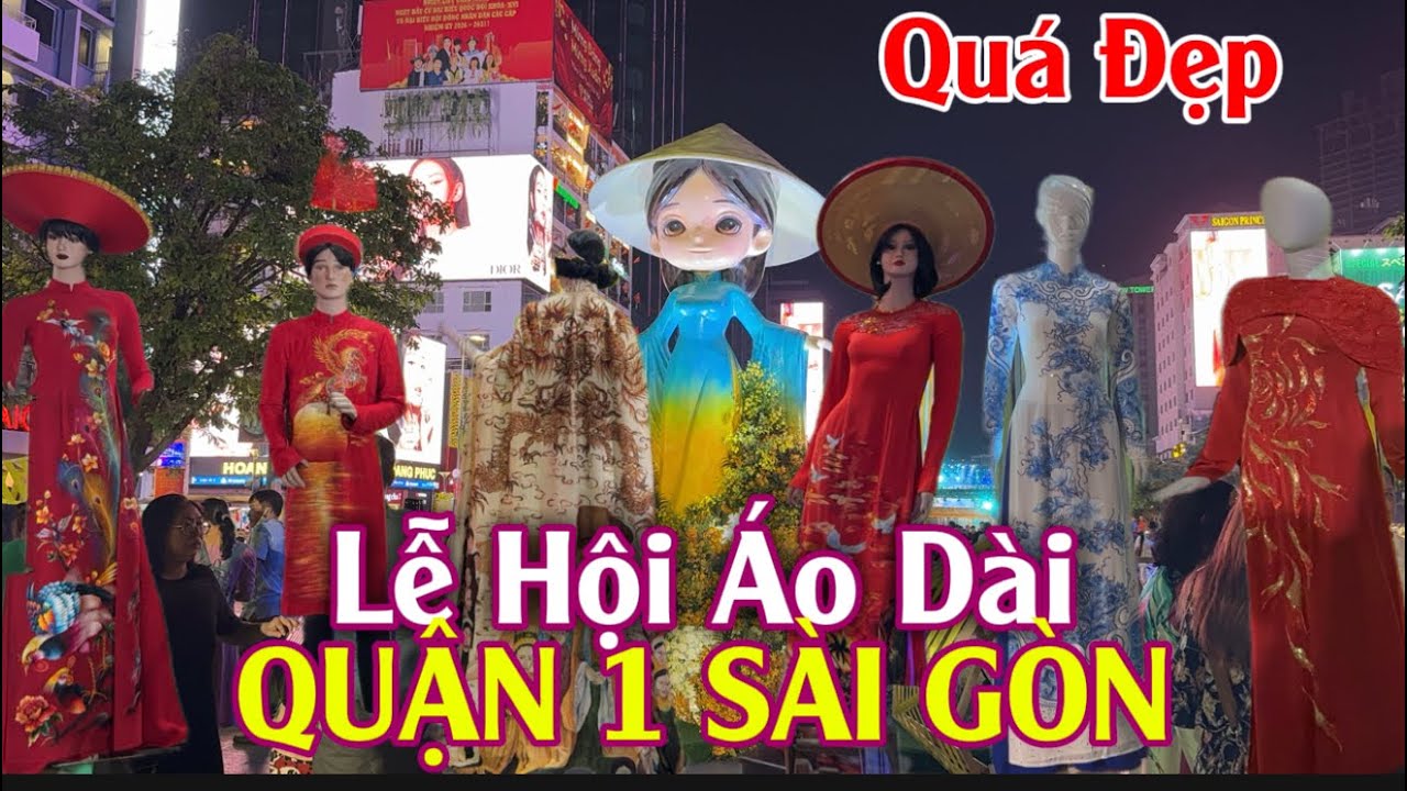 Ngỡ Ngàng! Lễ Hội Áo Dài Phố Đi Bộ Nguyễn Huệ Quận 1 Sài Gòn