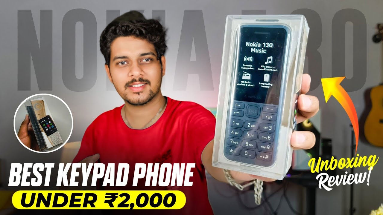 hmd nokia 130 music unboxing & review | best keypad phone 2025 under 2000 😍