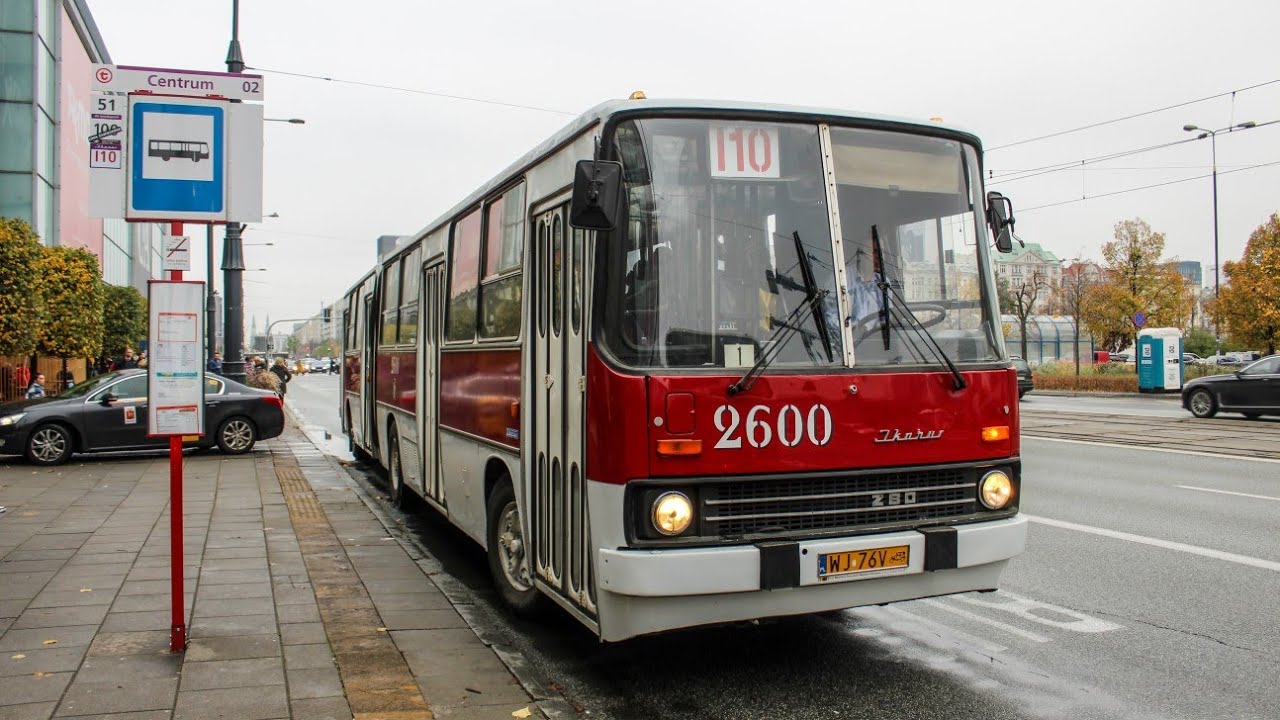 Przejazd: Ikarus 280.26 #2600 KMKM Warszawa - Linia I10