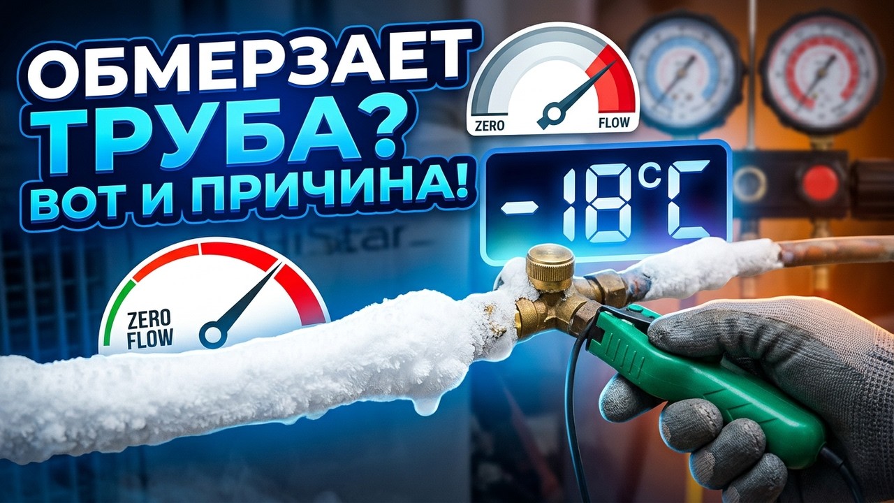 Почему обмерзает толстая (газовая) труба