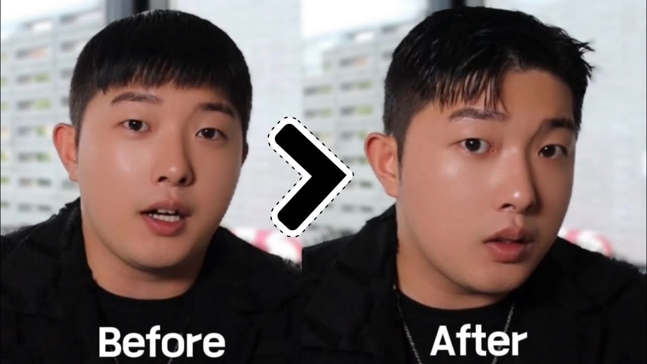 드라이기없이 손쉽게 숏가일 스타일링 하는 방법 / 남자머리추천 / 다슈