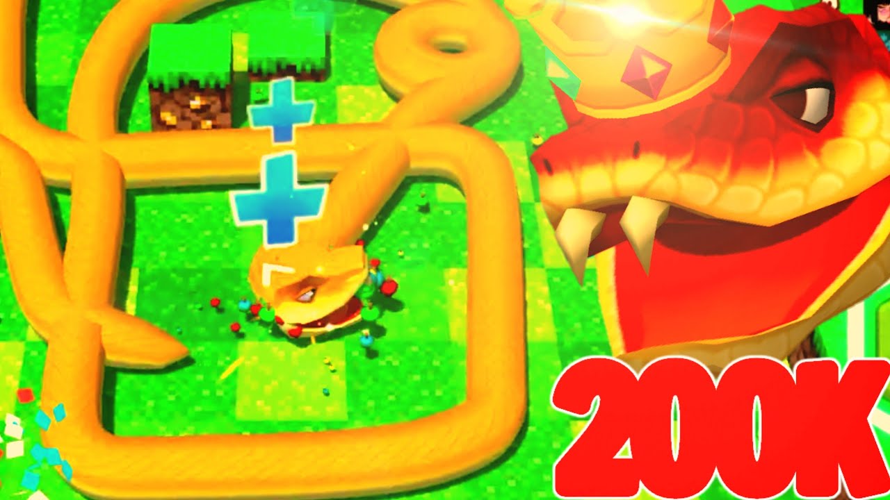 200K SCORE PART.106 WITH MAGNET TRICK !? Yellow Snek King - Snake Rivals