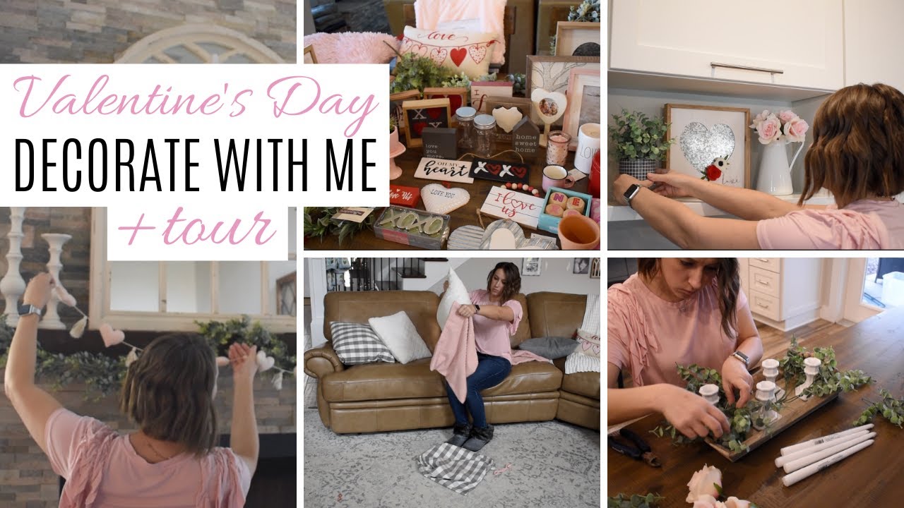 VALENTINES DECORATE WITH ME & TOUR | VALENTINES 2020