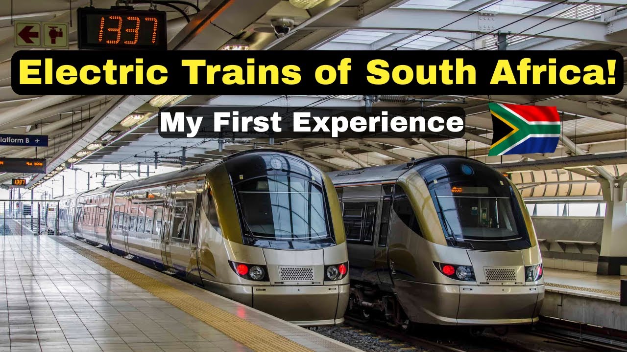 Electric Trains of South Africa (Gautrain)! Travelling from Johannesburg to Pretoria.