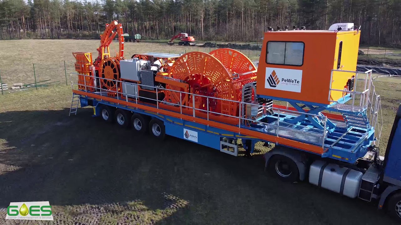 Coiled Tubing Unit - Trailer mounted - manufactured by GOES