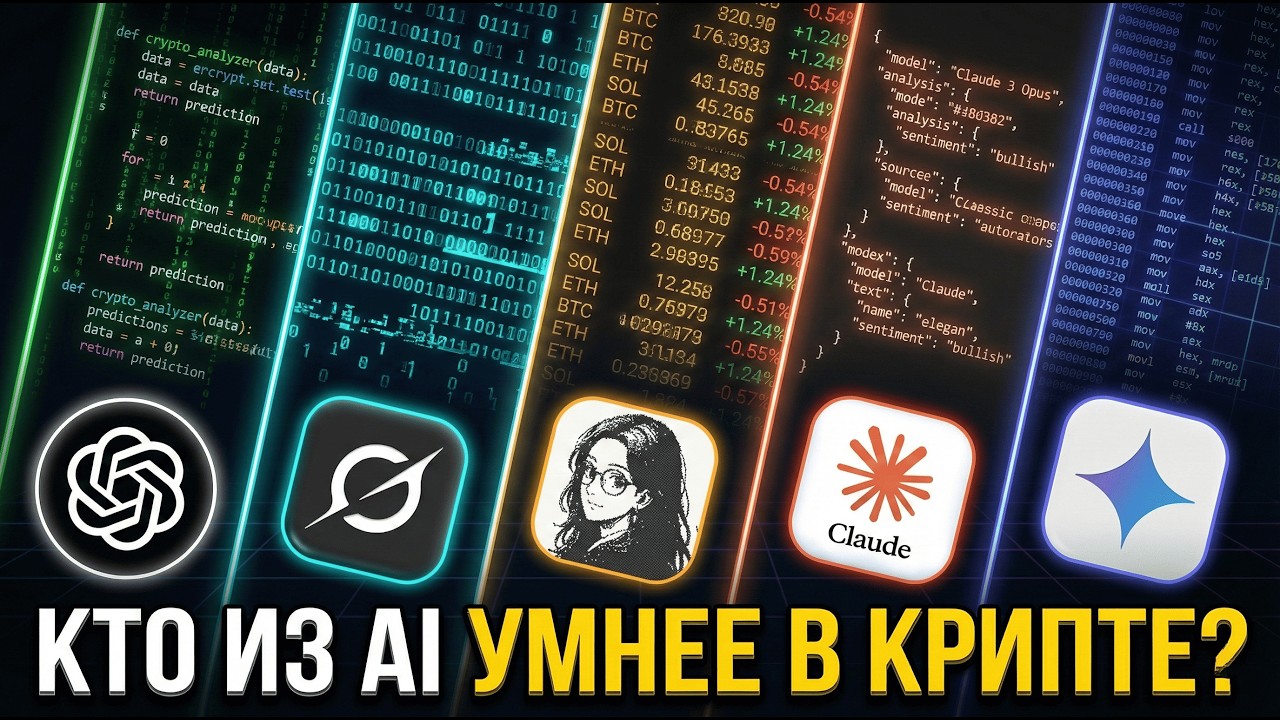 Какая AI лучше для КРИПТЫ - GPT, Grok, Minara, Claude, Gemini?