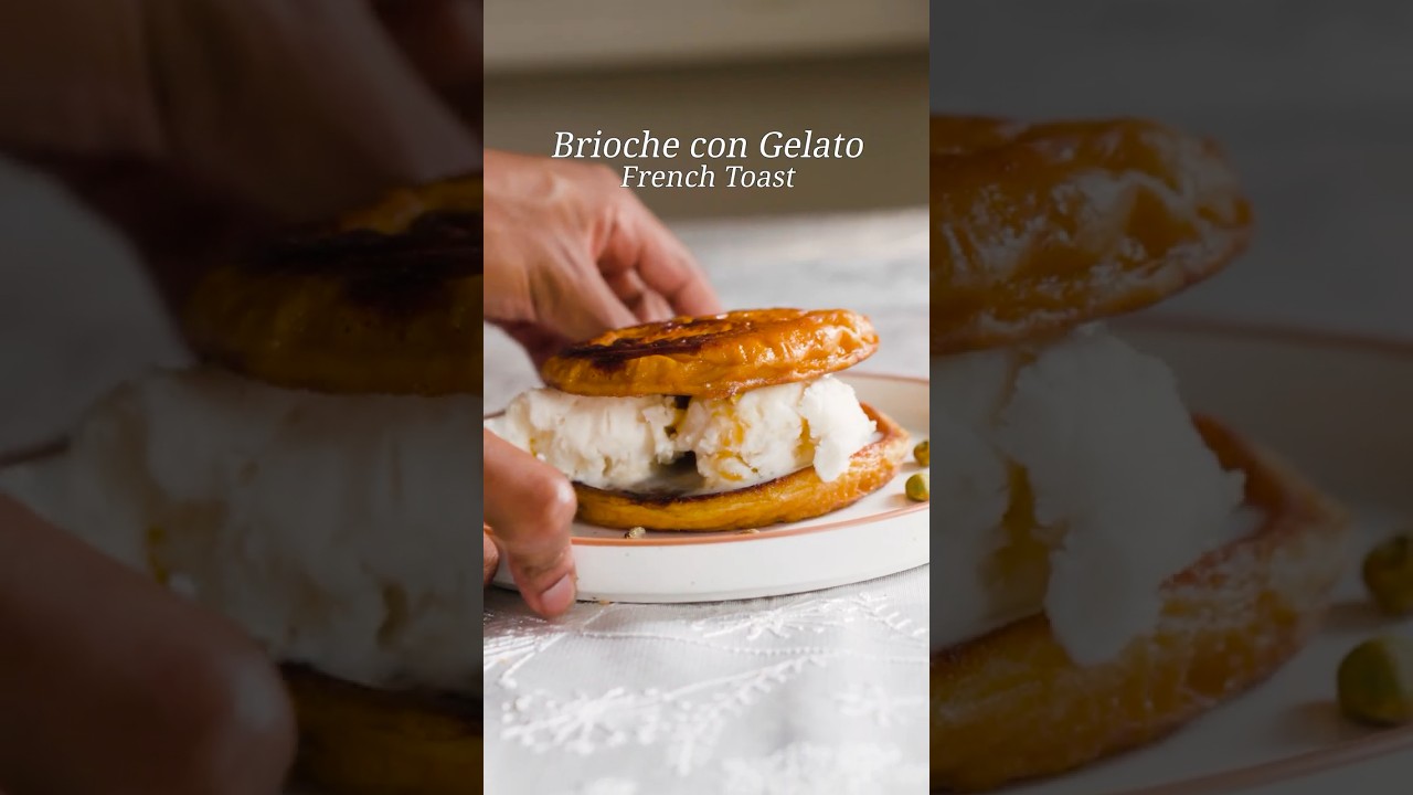 Brioche con Gelato French Toast #breakfastideas #frenchtoast #brioche