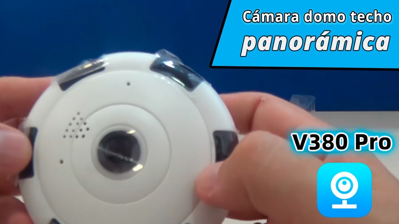 Cámara domo techo panorámica APP V380 Pro 🔴 Instalación desde 0 con instrucciones de configuración ✅