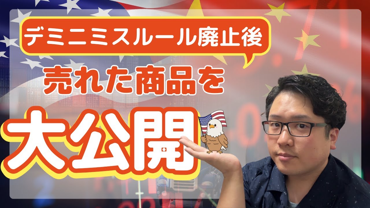 【ebay輸出】デミニミスルール廃止後に売れた商品を公開!アメリカ宛DDP必須の今の戦略とは！？#ebay #デミニミスルール#トランプ関税