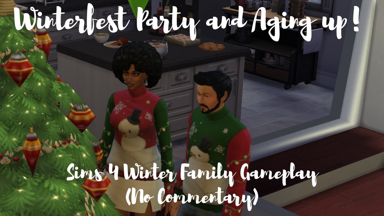 Sims 4 Cozy Winterfest Family Gameplay (No Commentary)