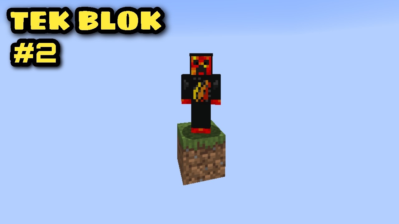 Minecraft'ı TEK BLOK Üzerinde Bitirmek!? - Minecraft Tek Blok 2. Bölüm