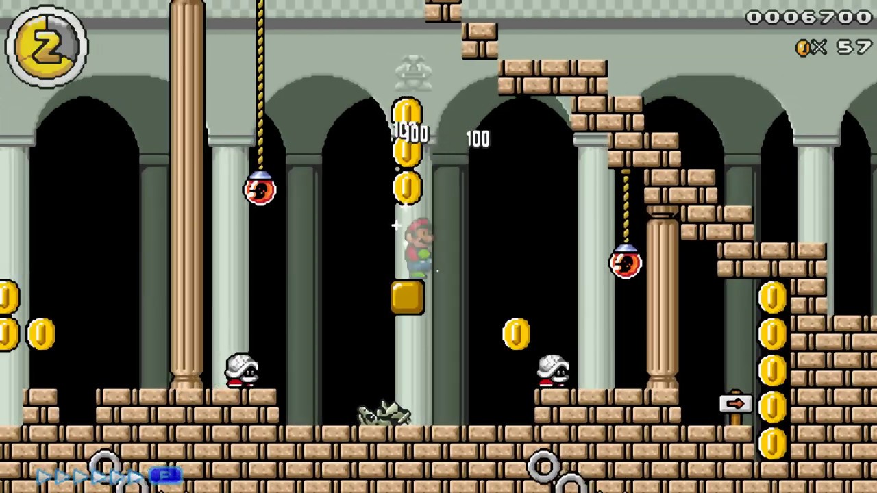 Mario Editor - Roy's Sand Castle (2-4)