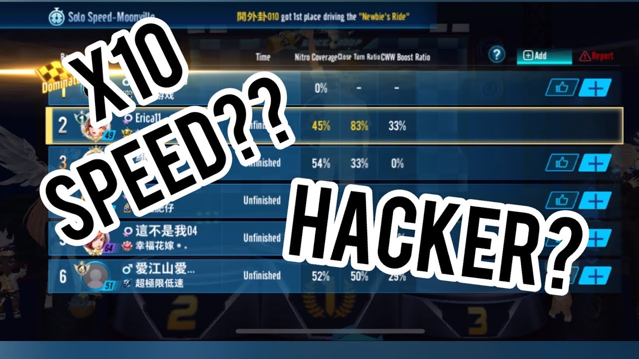 HACKER in DIAMOND RANK? (Speed drifters) 😳😳