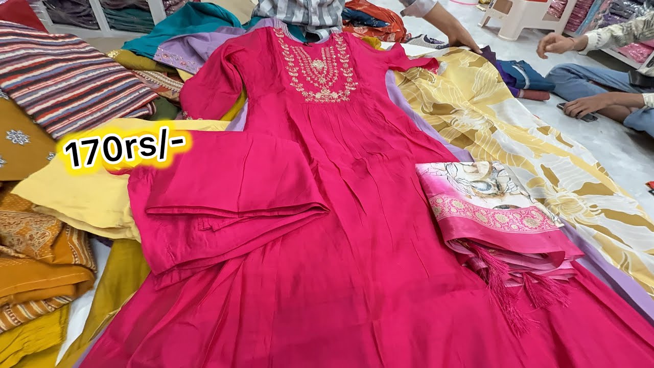 chickpet wholesale kurtis & co-oder sets @170rs | single piece available | partywear kurties