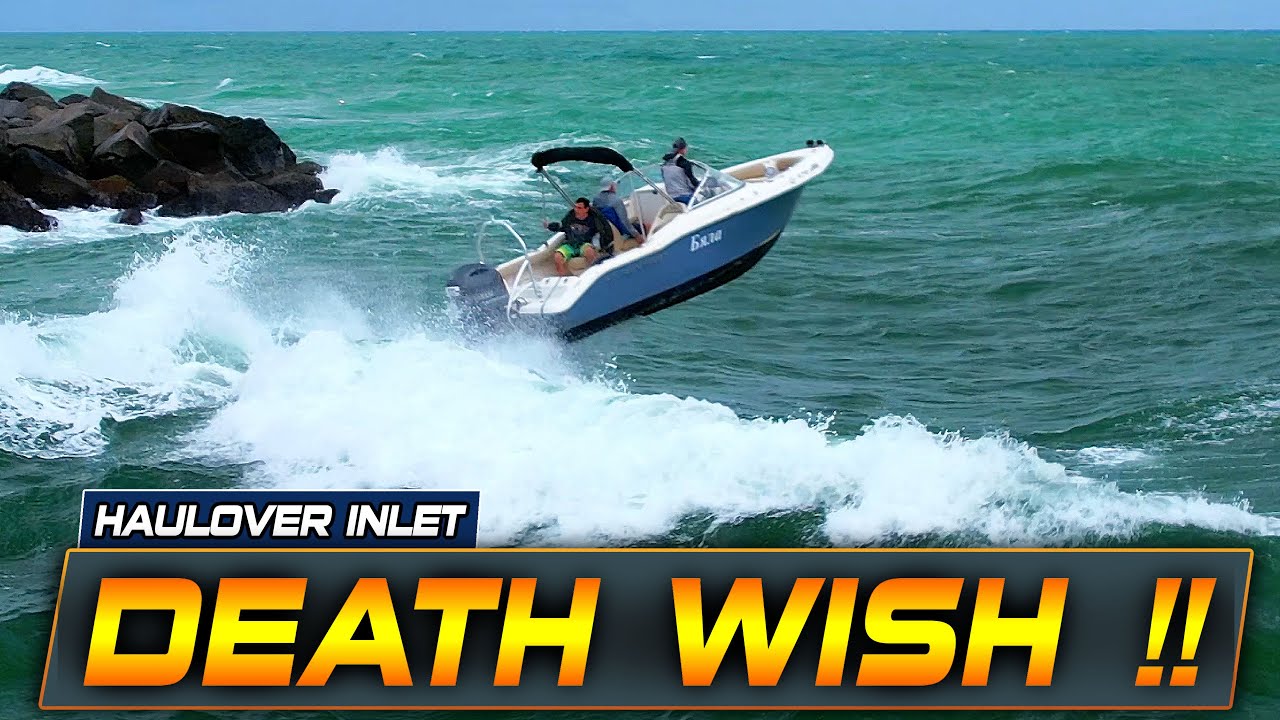 BRACE FOR IMPACT !! SMALL BOAT GOES WILD IN ROUGH WAVES AT HAULOVER | BOAT ZONE