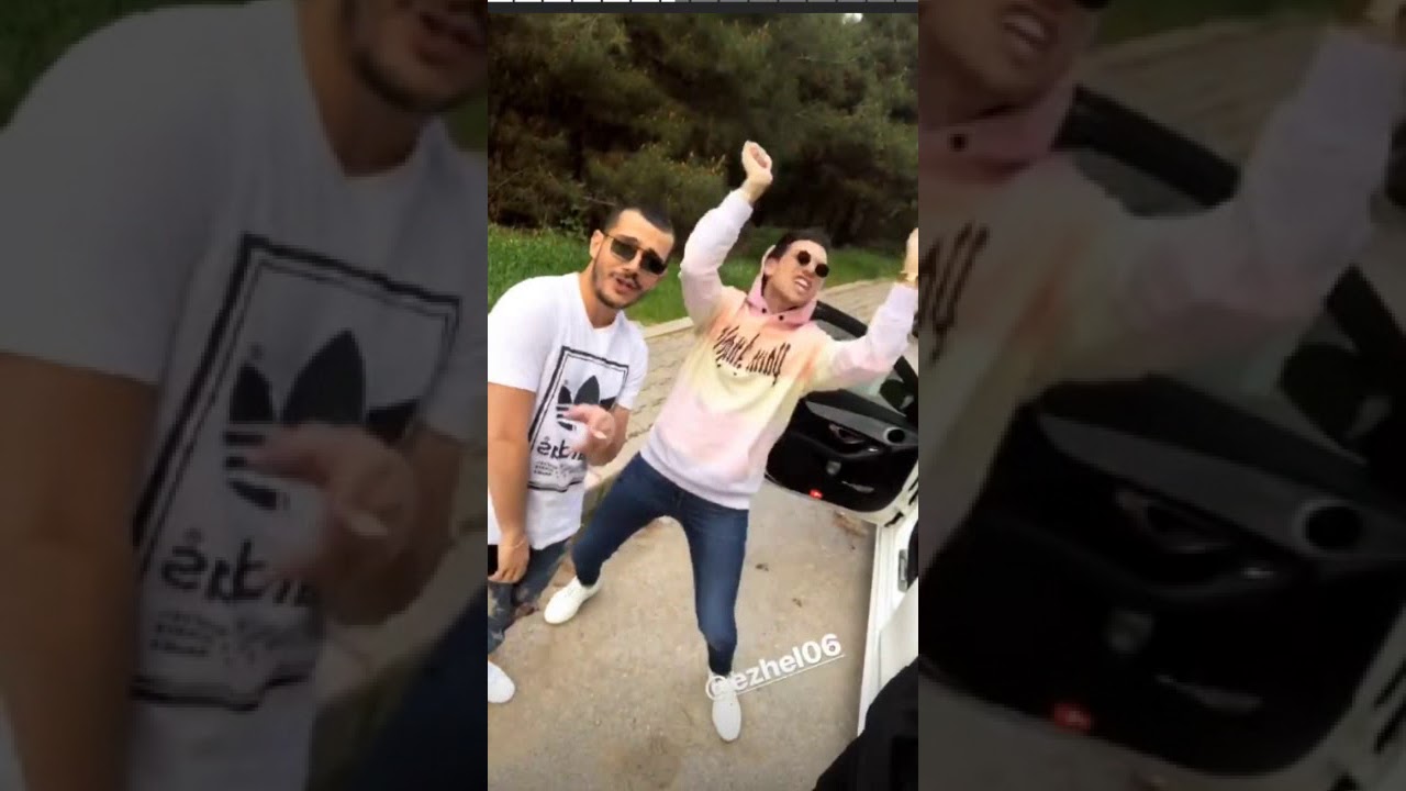 Kerimcan Durmaz Ve Ekibi Arabayı Kenara Çekti Ezhel'in Şarkılarını Söyledi SOSİS VE SALAM