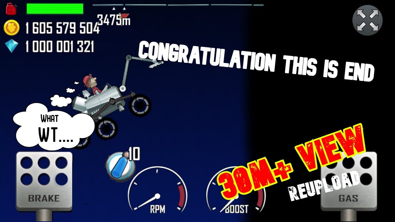 When I reached End Of the map hill climb racing - AnsIsLive