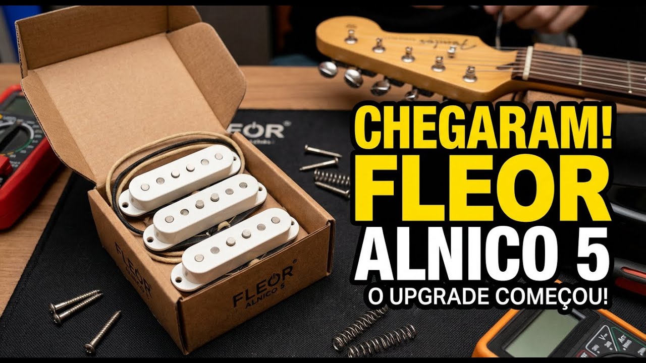 Esses captadores chineses vão SALVAR minha guitarra? (Unboxing Fleor Alnico 5)